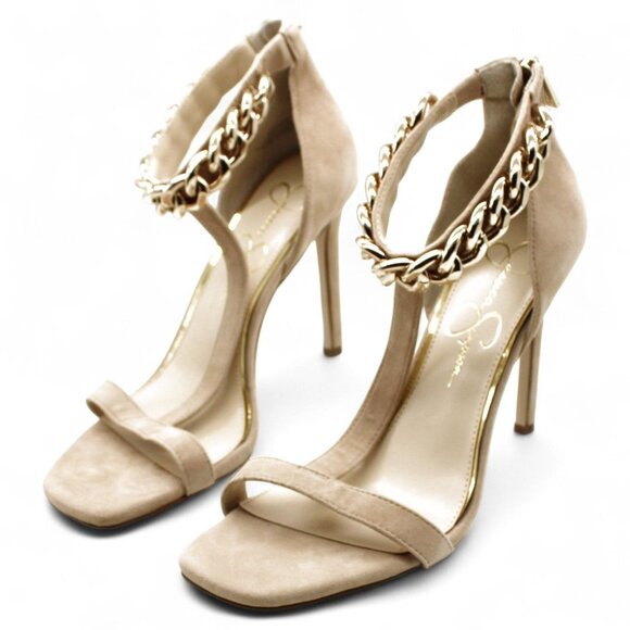 Omesa Womens Chain Embellished Ankle Strap - Picture 2 of 7